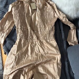 Maje Light Tan Jumpsuit